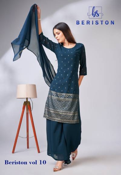 BS VOL-10 BY BERISTON EMBROIDERY SALWAR KAMEEZ WHOLESALER IN INDIA